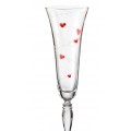 Victoria Love Champagne Glass Wrap Hearts - 180ml